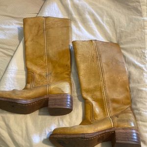 Light brown cowboy boots